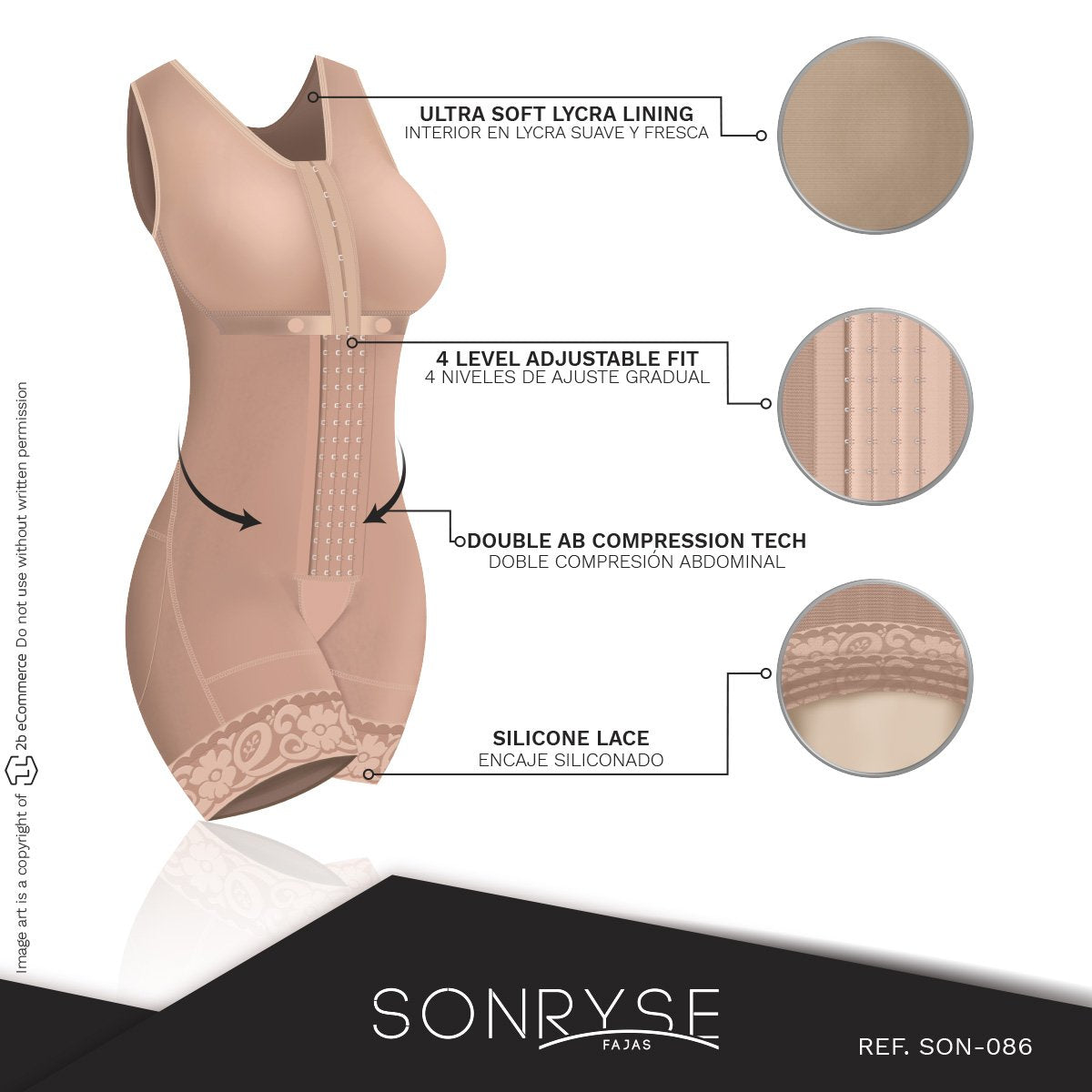 SONRYSE 086BF Tummy Control Shapewear for Women /Daily Use