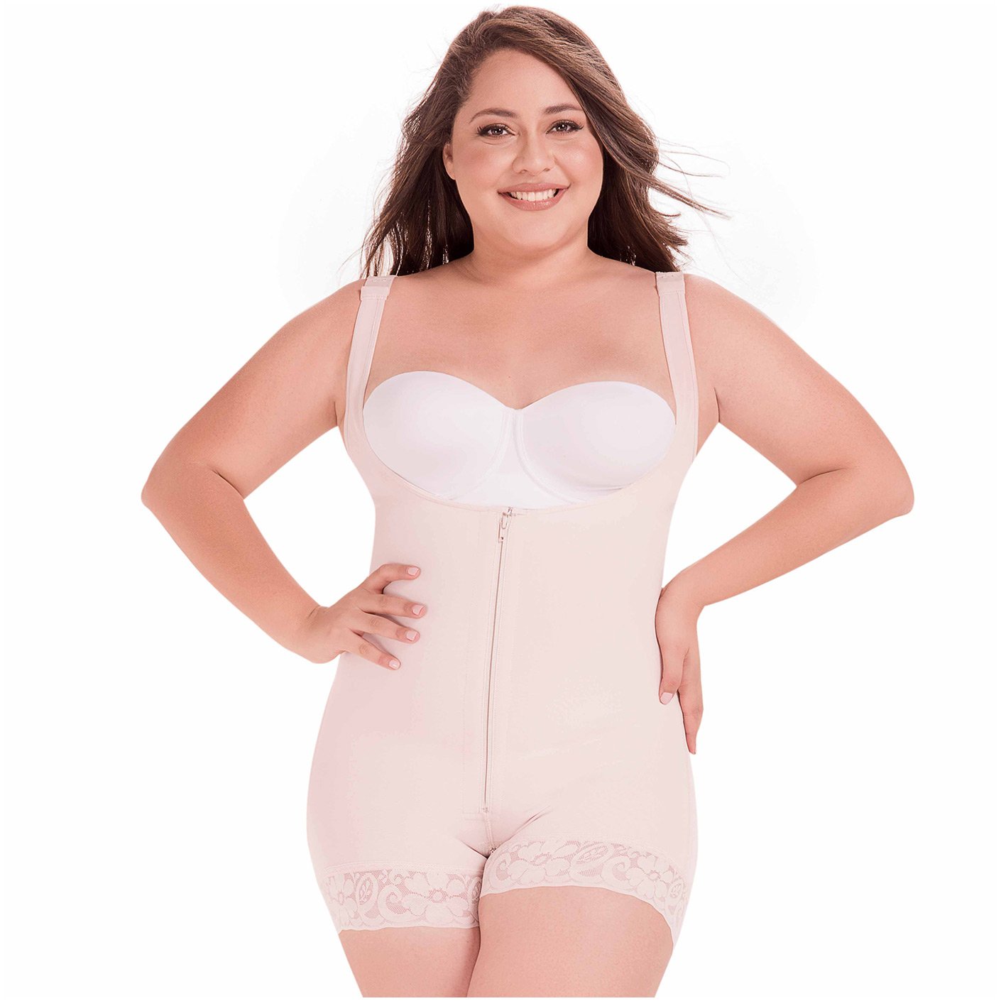 MariaE Fajas Colombianas Compression Vest Tummy Control Open Bust