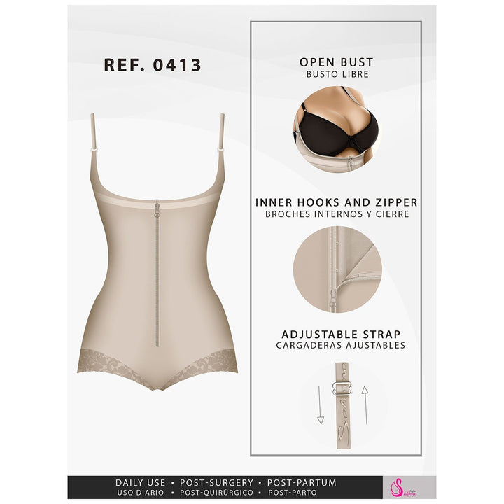 FAJAS SALOME 0413 Butt Lifter Tummy Control Shapewear for Women - New England Supplier