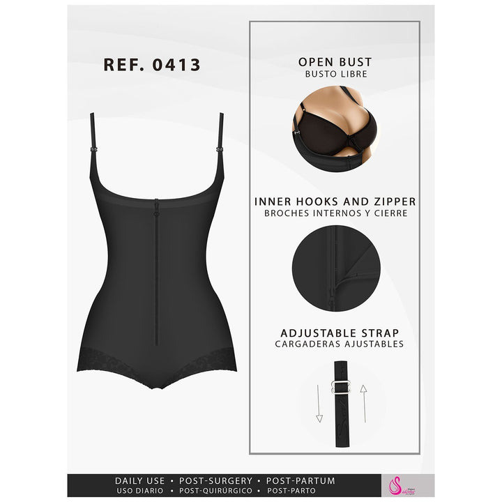 FAJAS SALOME 0413 Butt Lifter Tummy Control Shapewear for Women - New England Supplier