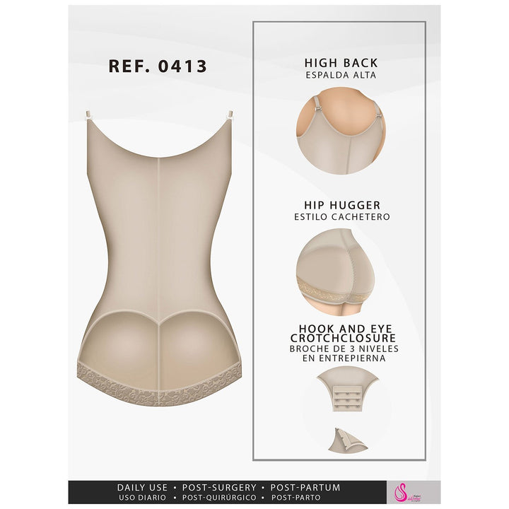 FAJAS SALOME 0413 Butt Lifter Tummy Control Shapewear for Women - New England Supplier