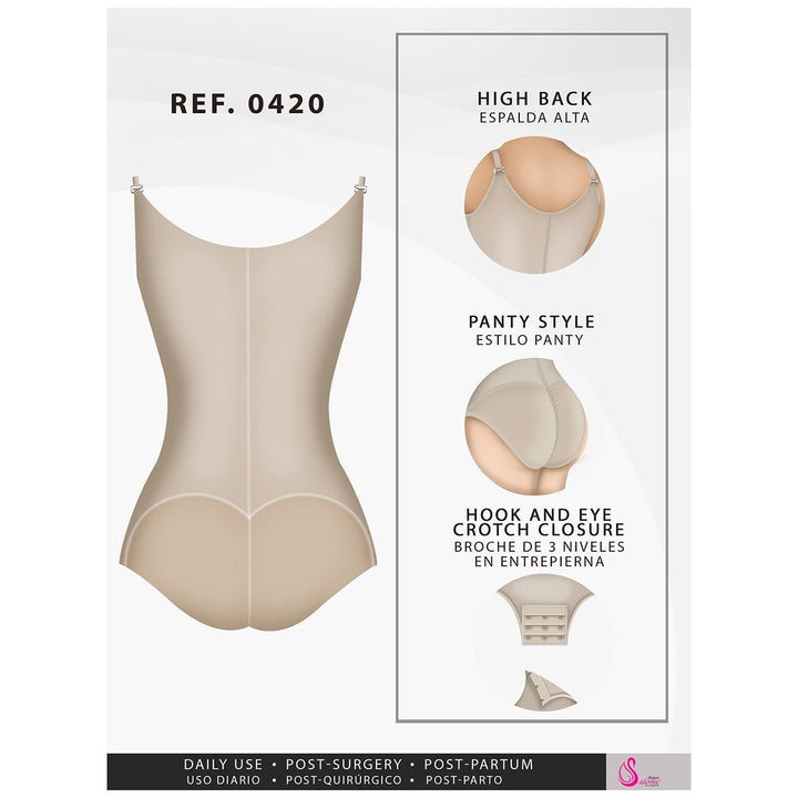 FAJAS SALOME 420 BODY PANTY WITH BRA - New England Supplier