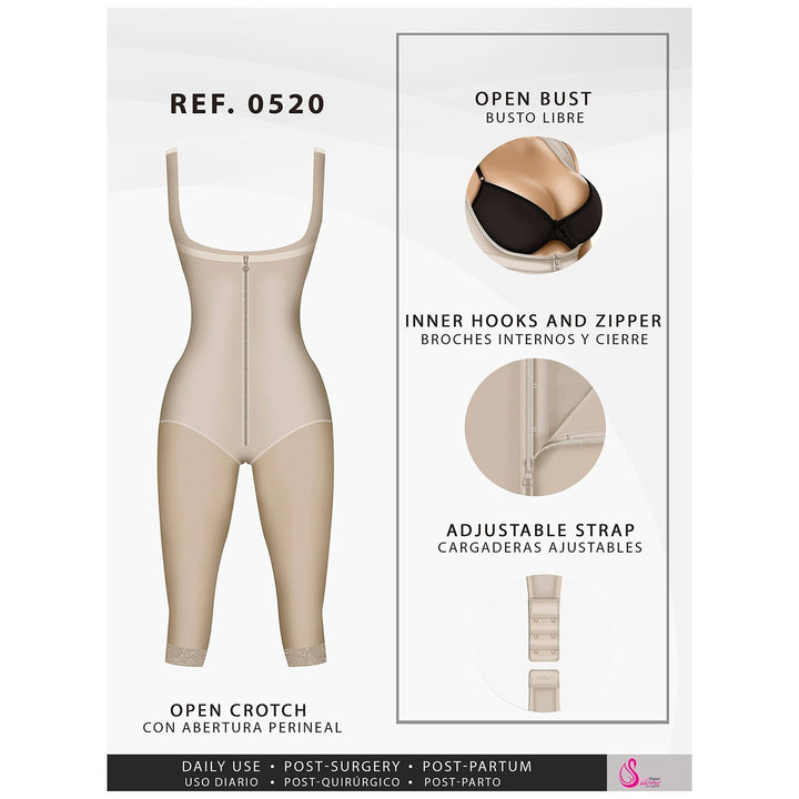 FAJAS SALOME 520 Full Body Shaper for Women/ Powenet - New England Supplier