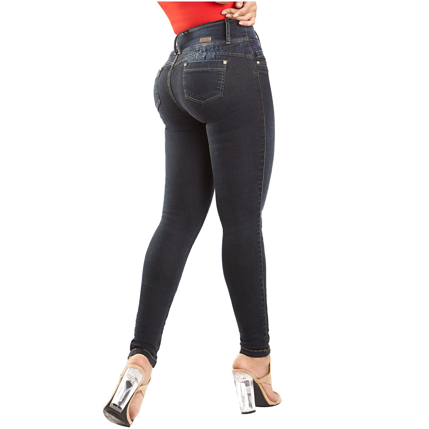 LATY ROSE CS3B04 Colombian Mid-Rise Butt Lifter Skinny Jeans - New England Supplier
