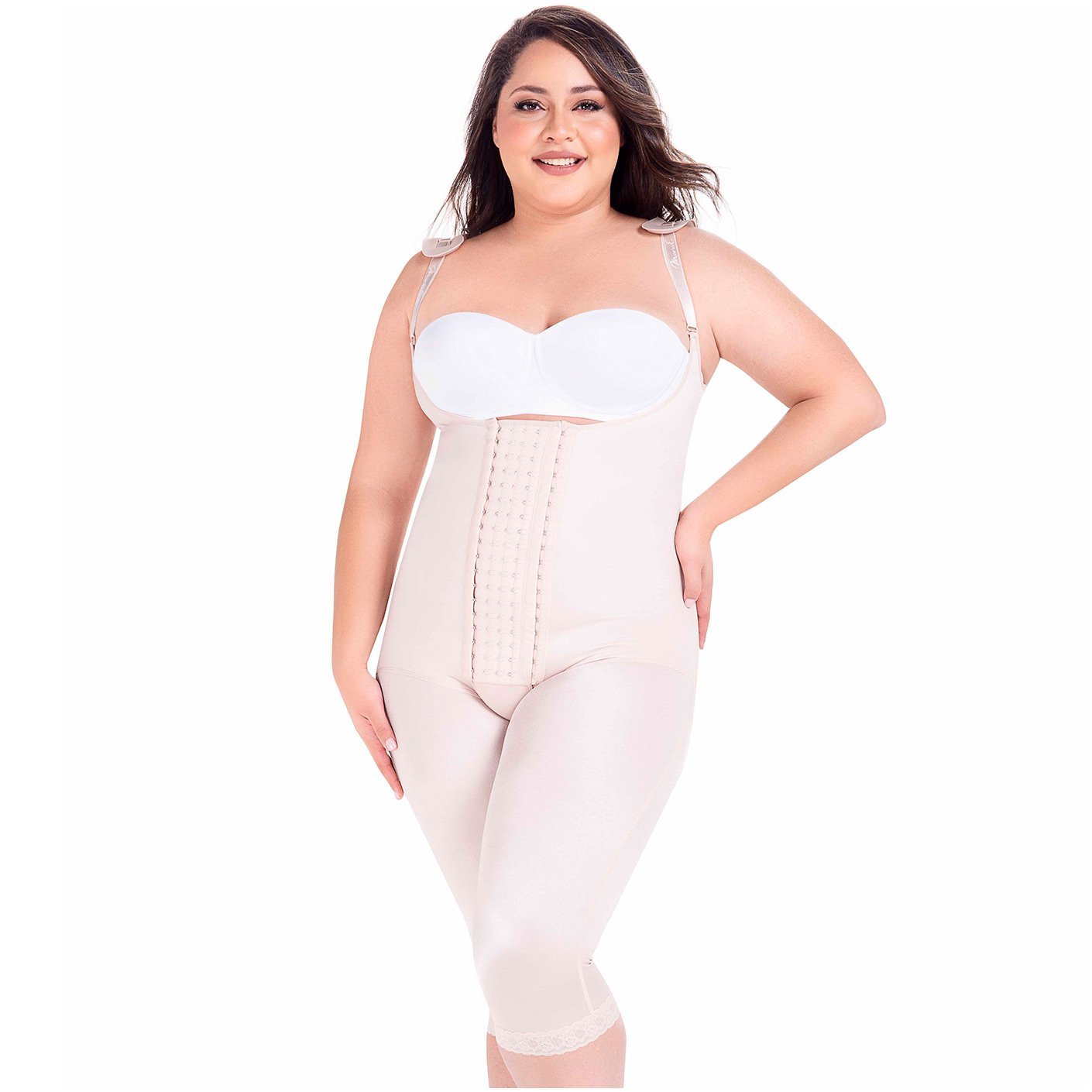 MariaE 9312 Full Body Shaper with Strap Cushions - New England Supplier