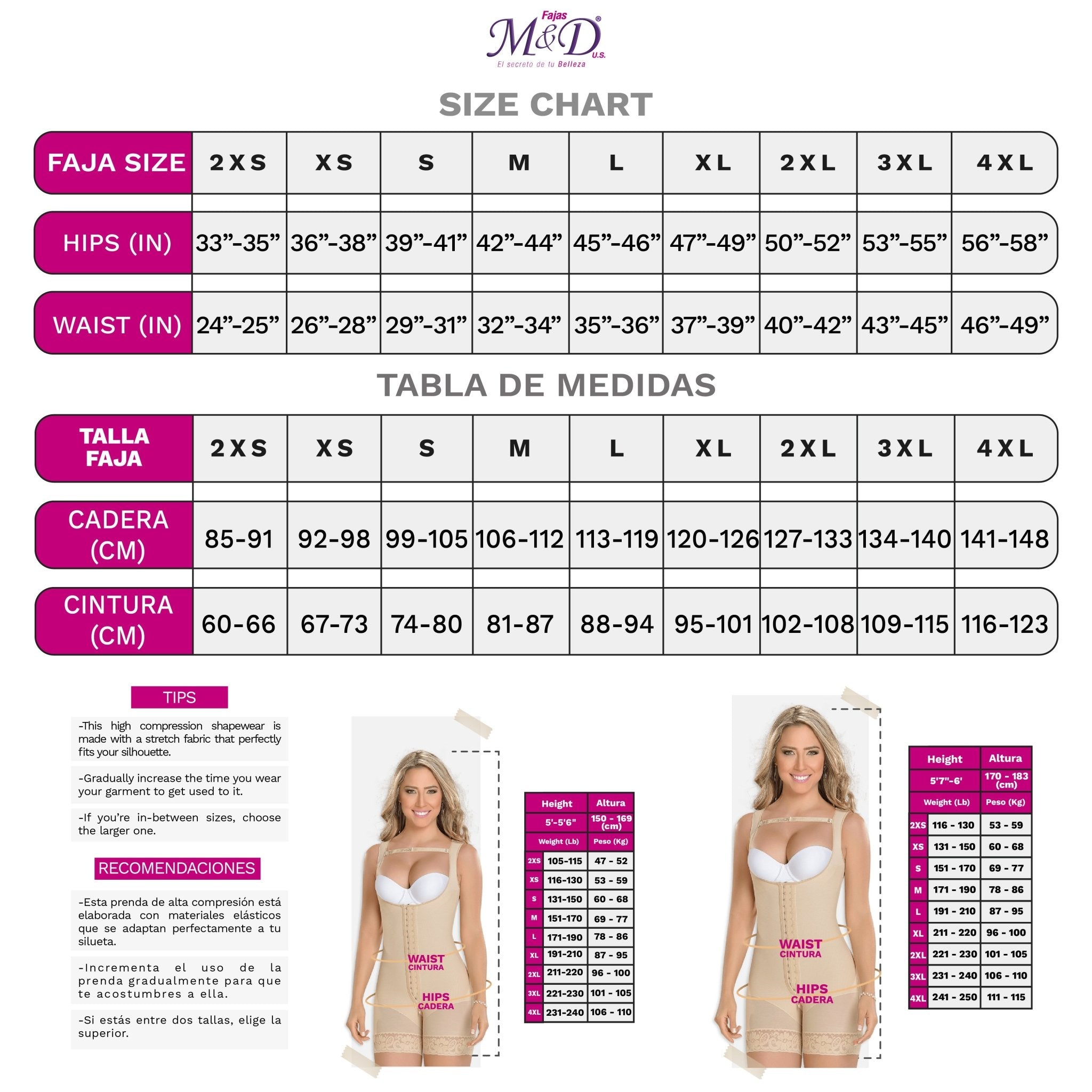 M&D 0048N Extra Short Slimming Body Shaper for Women / Powernet - New England Supplier