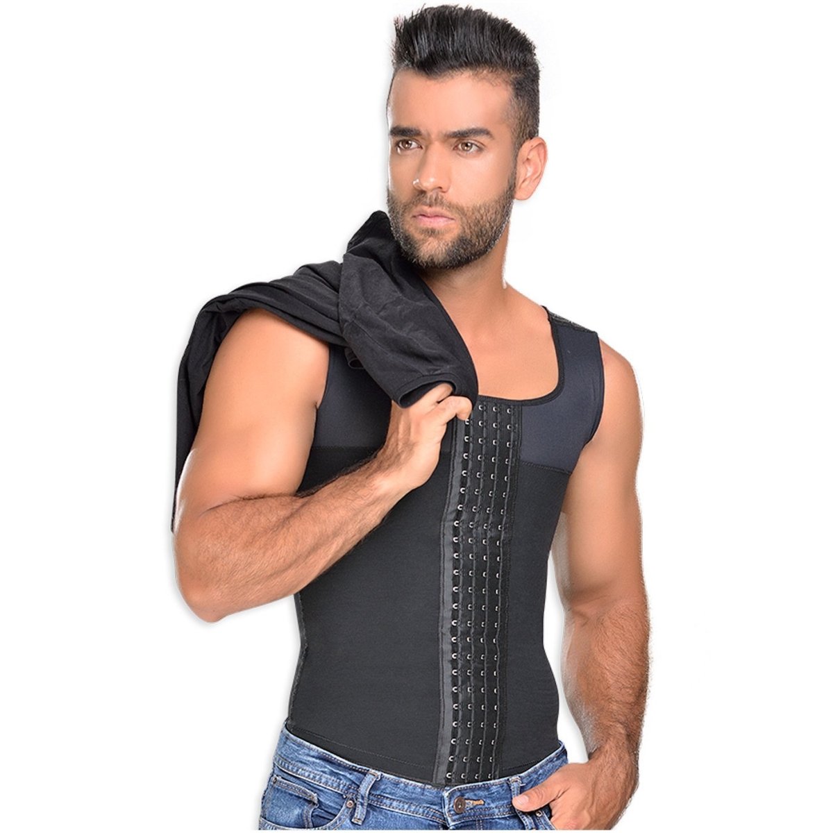 M&D 0060 Compression Vest Shirt Body Shaper for Men - Colombian Body Shaper