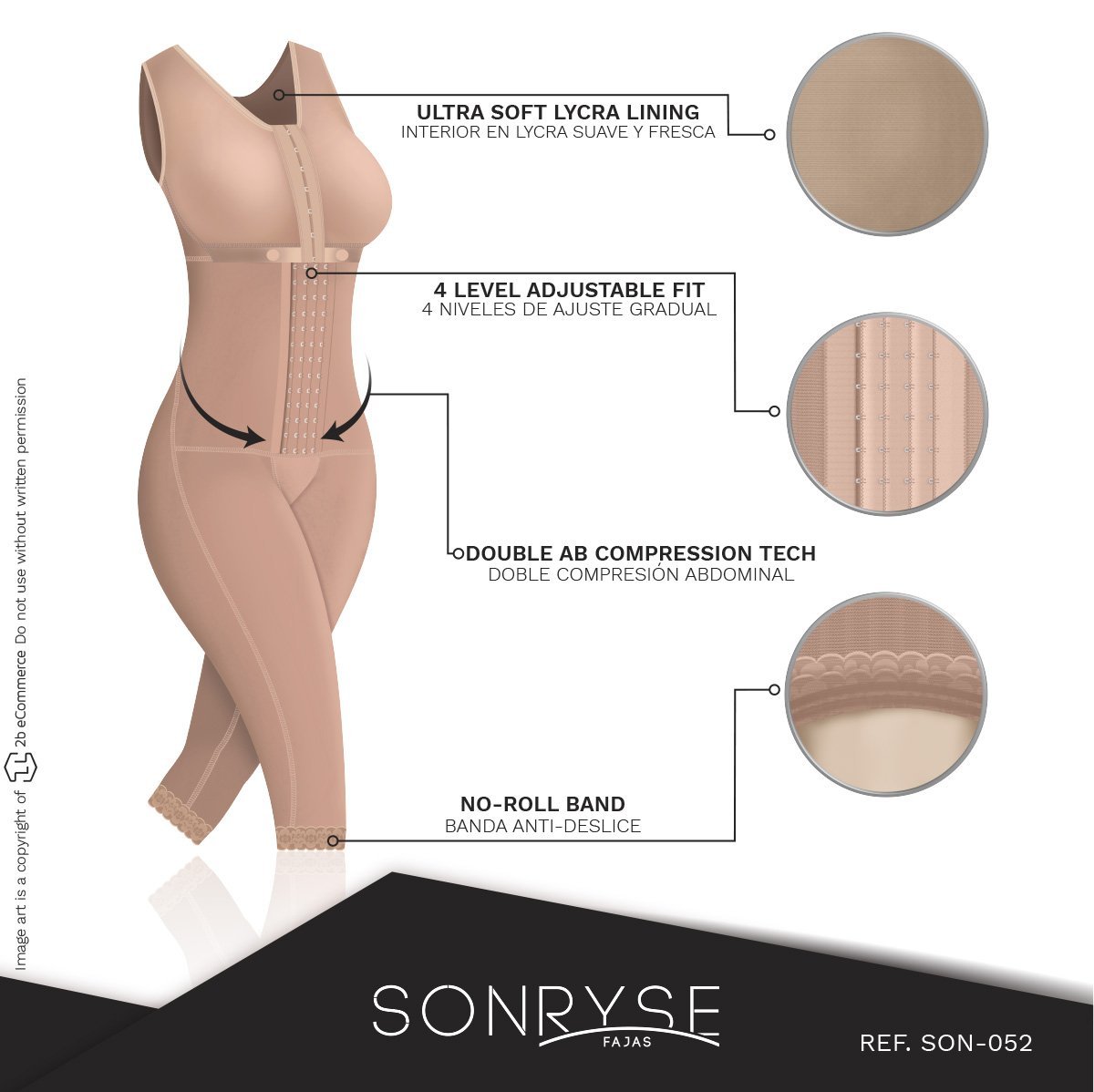 SONRYSE 052BF Colombian Full Body Shaper - New England Supplier
