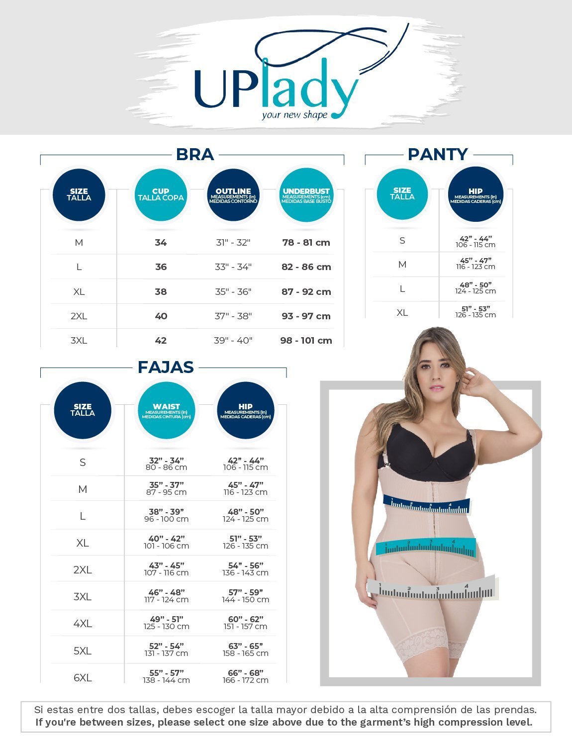 UPlady 8532 Extra Firm High Compression Full Cup Push Up Bra - New England Supplier