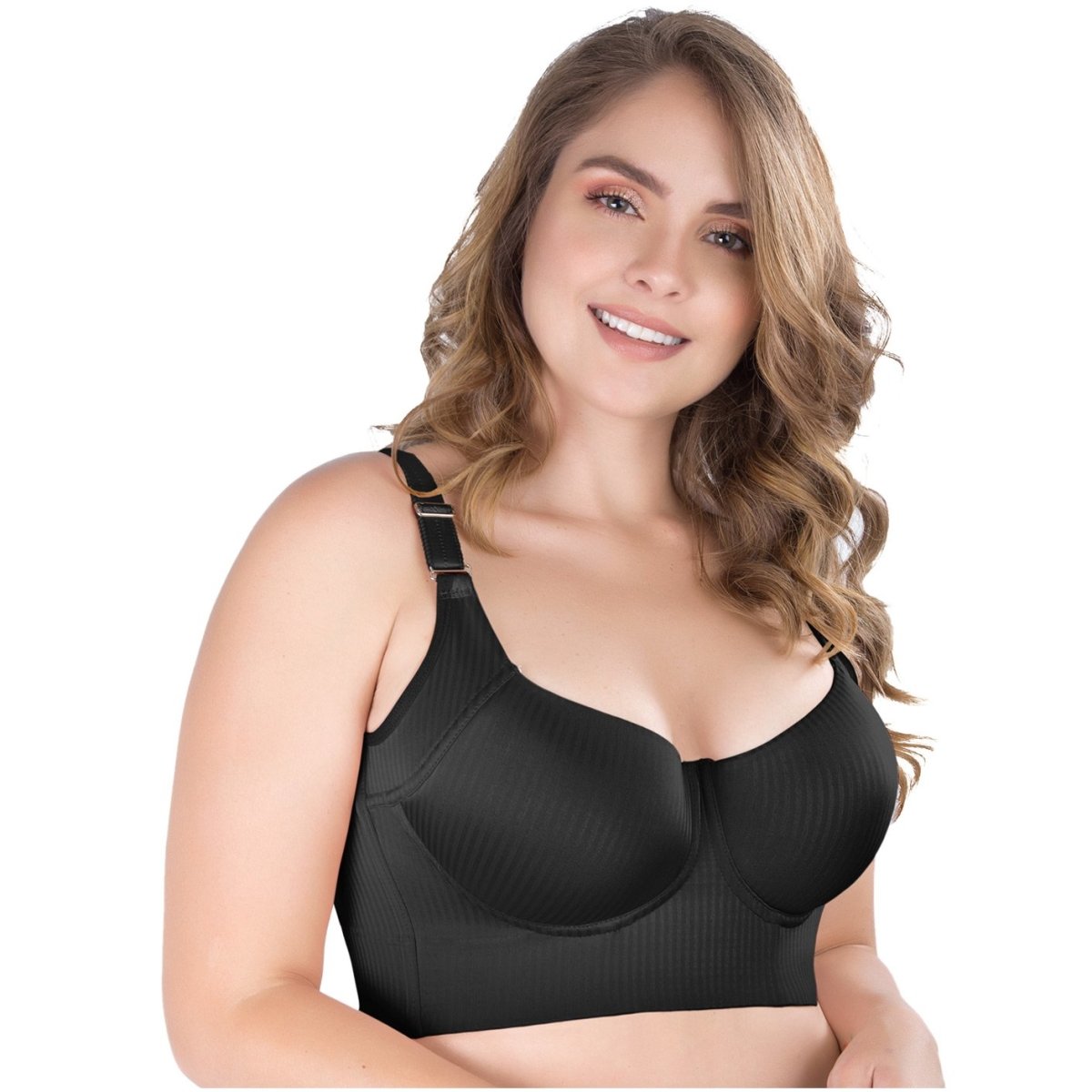 UpLady 8542 Extra Firm Control Full Cup Bra with Side Support - Colombian Body Shaper